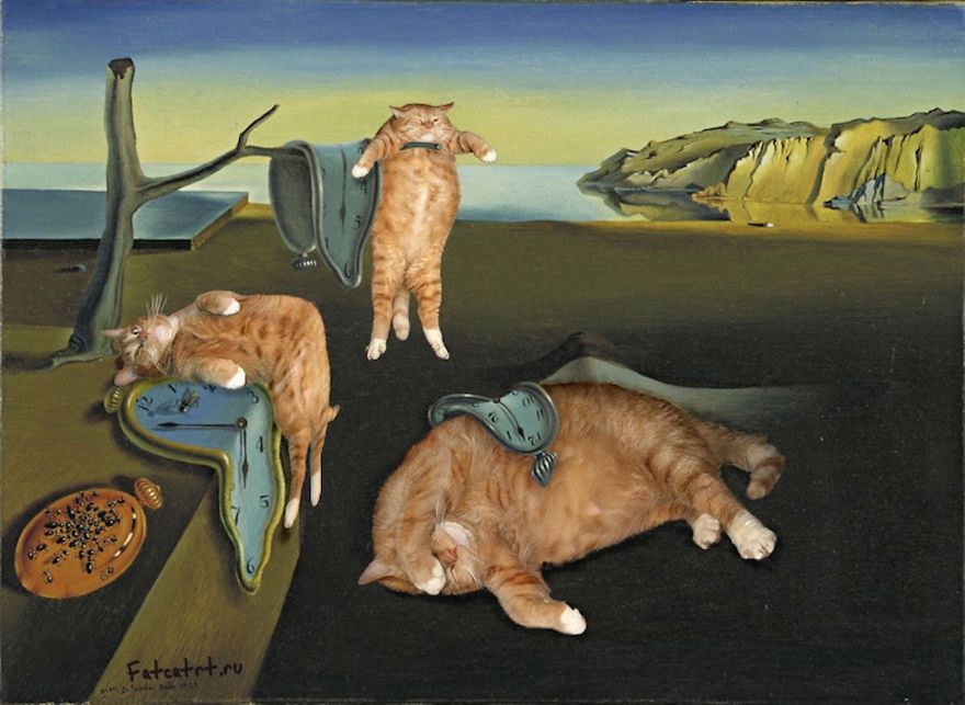 Ποιος είπε ότι μια γάτα δεν ταιριάζει σε ένα έργο τέχνης; - Εικόνα1
