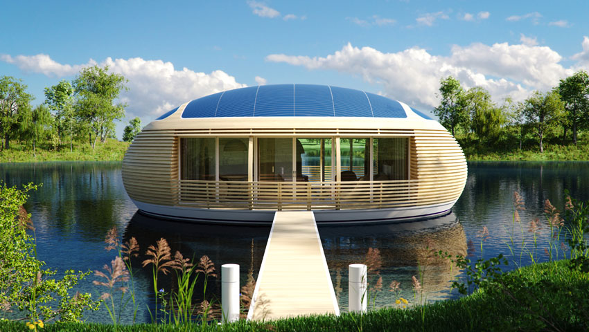 Αυτό το πλωτό σπίτι θα σας επιτρέψει να ζήσετε μες την φύση. (Φωτογραφίες) - Εικόνα0