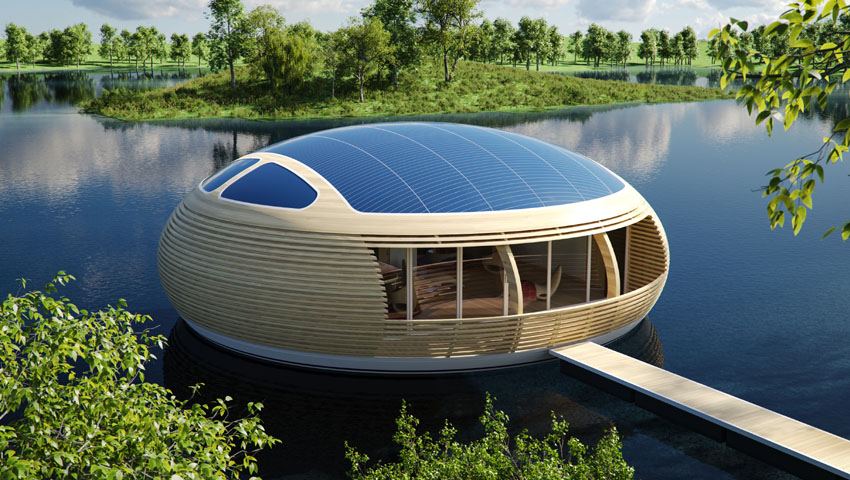 Αυτό το πλωτό σπίτι θα σας επιτρέψει να ζήσετε μες την φύση. (Φωτογραφίες) - Εικόνα1