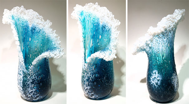 Δύο καλλιτέχνες δημιούργησαν εντυπωσιακά βάζα που μοιάζουν με κύματα των ωκεανών. - Εικόνα3