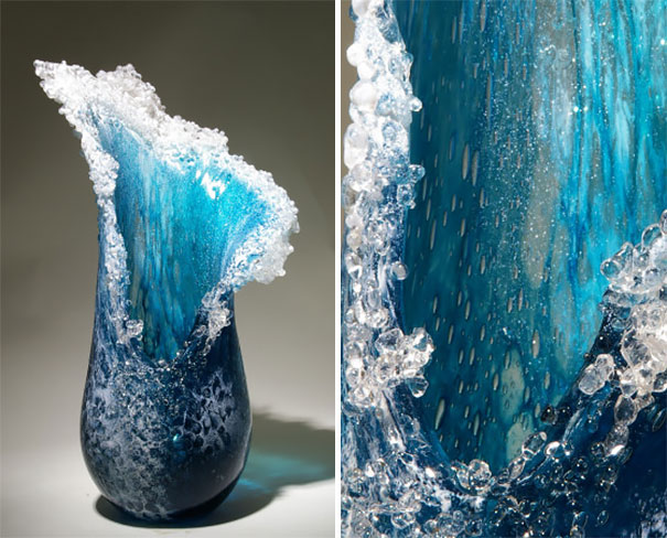 Δύο καλλιτέχνες δημιούργησαν εντυπωσιακά βάζα που μοιάζουν με κύματα των ωκεανών. - Εικόνα6