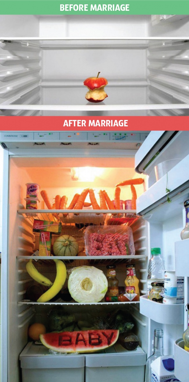 Η Ζωή Πριν και Μετά το Γάμο, μέσα από 9 Πανέξυπνες Φωτογραφίες. Για να τα βλέπουν οι ελεύθεροι… - Εικόνα1