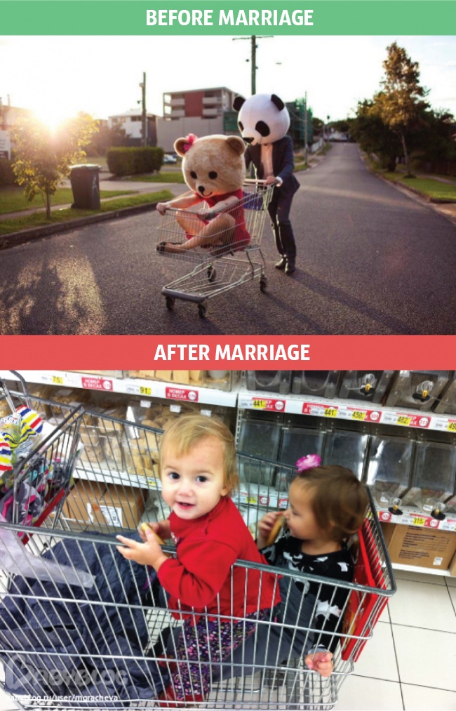 Η Ζωή Πριν και Μετά το Γάμο, μέσα από 9 Πανέξυπνες Φωτογραφίες. Για να τα βλέπουν οι ελεύθεροι… - Εικόνα4