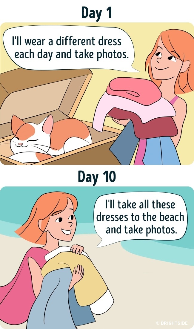 12 Αστεία Σκίτσα που αποτυπώνουν τέλεια τις διαφορές της 1ης Ημέρας Διακοπών με την Τελευταία! - Εικόνα11