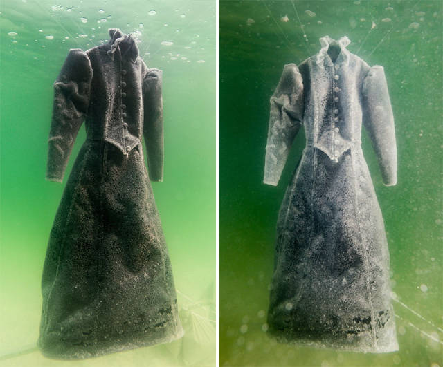 Έβαλε ένα φόρεμα στη νεκρή θάλασσα για 2 χρόνια... - Εικόνα 3