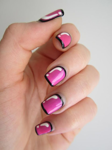 Φανταστική η καινούρια τάση της μόδας με μαύρο και ρόζ νύχια.! - Εικόνα17