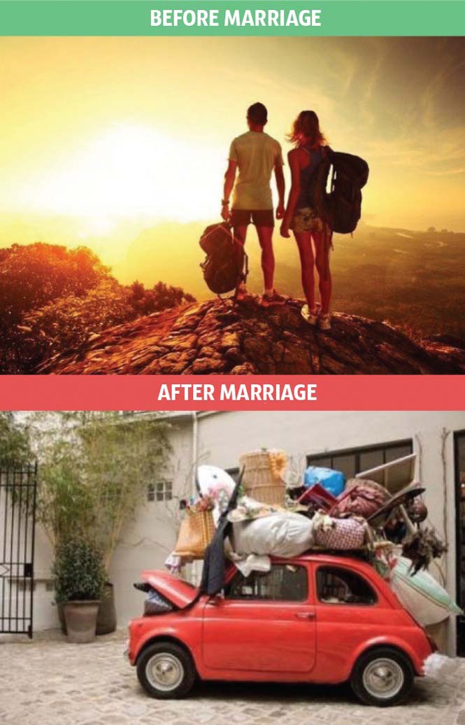 9 φωτογραφίες που δείχνουν πως αλλάζει η ζωή μετά τον γάμο - Εικόνα6