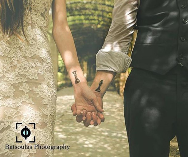 Γενναία ζευγάρια που διάλεξαν ταιριαστά γαμήλια τατουάζ αντί για δαχτυλίδια - Εικόνα 4