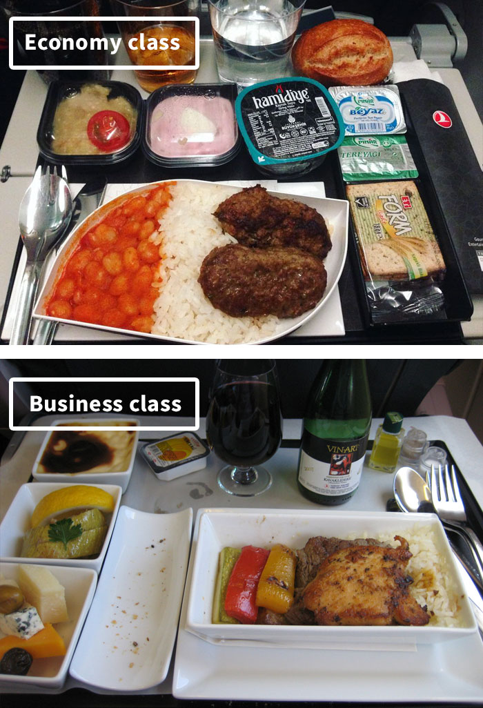 Το γεύμα που προσφέρουν οι αεροπορικές εταιρίες στην Πρώτη και στην Οικονομική θέση. - Εικόνα6