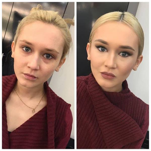 Γυναίκες πριν και μετά το μακιγιάζ... - Εικόνα 1