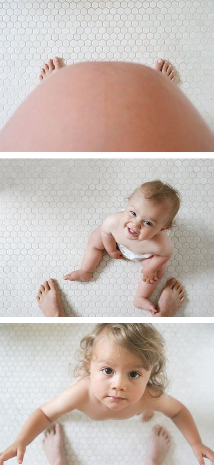 Γλυκές και δημιουργικές φωτογραφίες μαμάδων πριν και μετά τη γέννα!!! - Εικόνα 10