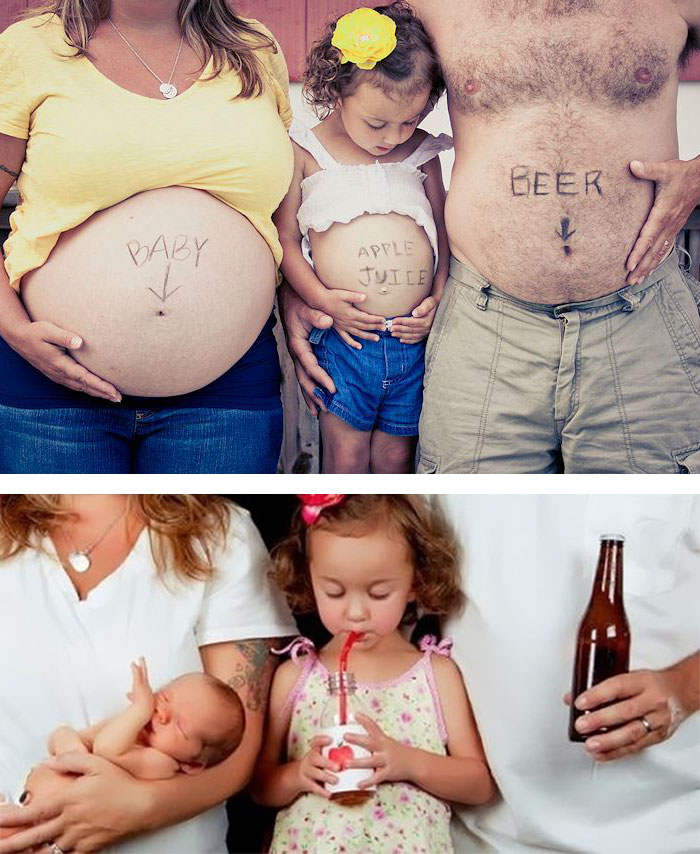 Γλυκές και δημιουργικές φωτογραφίες μαμάδων πριν και μετά τη γέννα!!! - Εικόνα 13