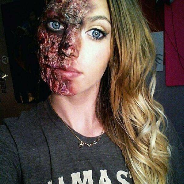 Υπερβολικά ρεαλιστικό και τρομακτικό μακιγιάζ απο την Tiffany Base  - Εικόνα 3