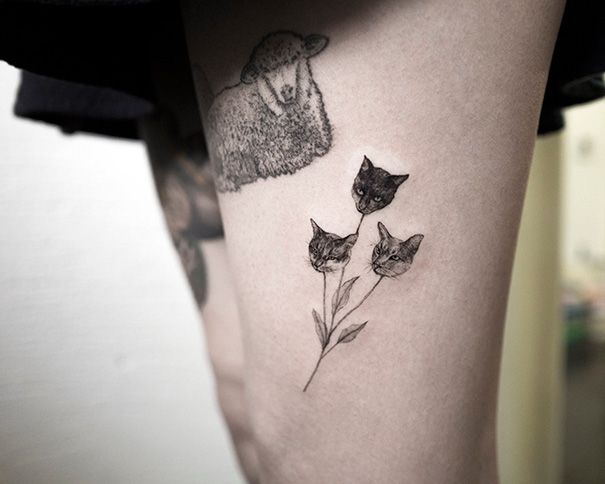 20 από τις καλύτερες ιδέες για τατουάζ με γάτες - Εικόνα 12