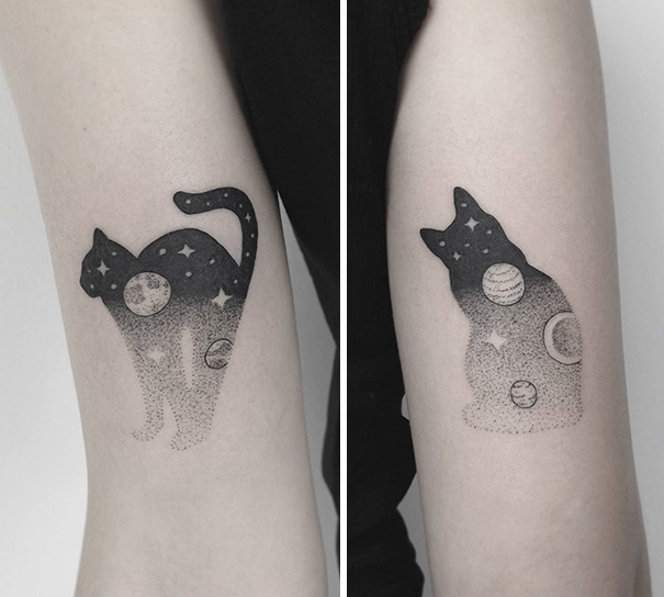 20 από τις καλύτερες ιδέες για τατουάζ με γάτες - Εικόνα 7