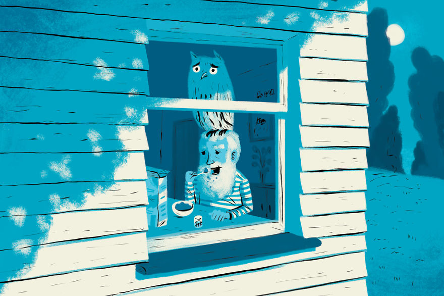 Καλλιτέχνης απεικονίζει 6 από τα πιο παράξενα πράγματα που έχει δει ποτέ μέσα από ένα παράθυρο - Εικόνα 2