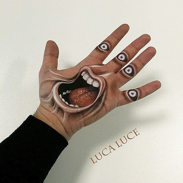 Μοναδικές τρισδιάστατες οφθαλμαπάτες στην παλάμη του χεριού του απο τον Luca Luce - Εικόνα 28