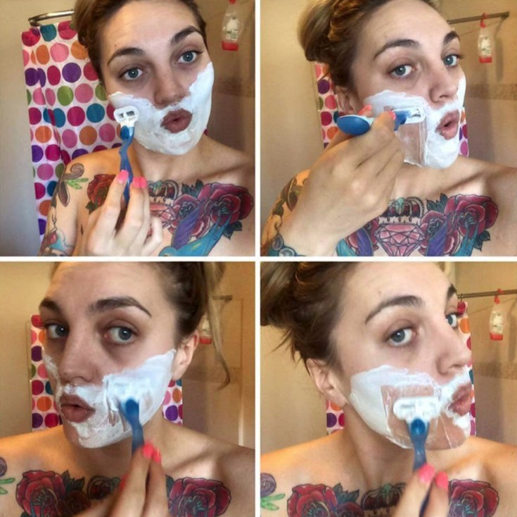 Νεαρή δημοσιεύει φωτογραφίες που ξυρίζει το πρόσωπό της για να δώσει ένα μήνυμα - Εικόνα 4