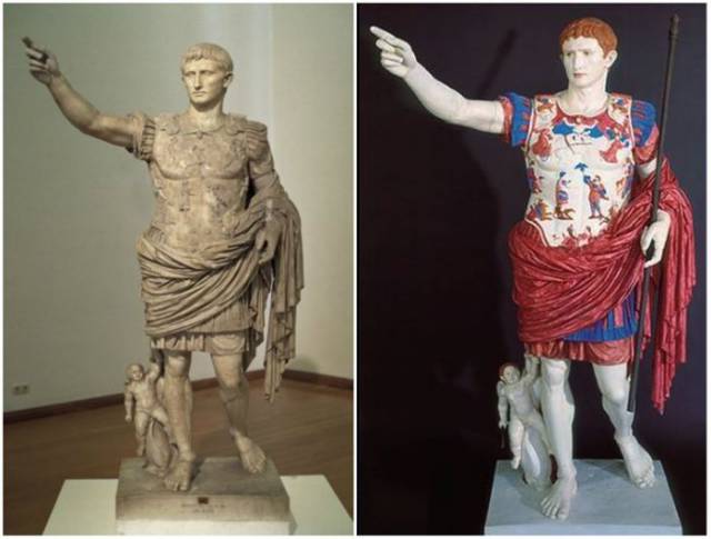 Για όσους δεν το γνωρίζουν τα αρχαία Ελληνικά αγάλματα ήταν καλυμμένα με έντονα χρώματα - Εικόνα 5