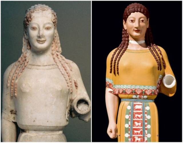 Για όσους δεν το γνωρίζουν τα αρχαία Ελληνικά αγάλματα ήταν καλυμμένα με έντονα χρώματα - Εικόνα 7