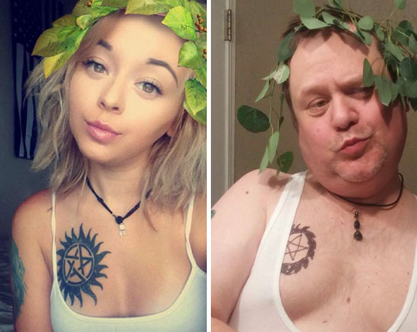 Πατέρας τρολάρει τις selfies της κόρης του χωρίς κανένα έλεος - Εικόνα 1