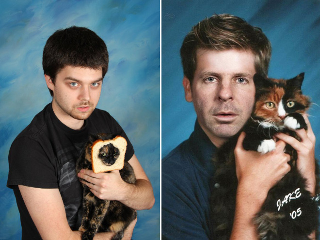 Πορτραίτα ανδρών με τις γάτες τους όχι και τόσο νορμάλ! - Εικόνα 6