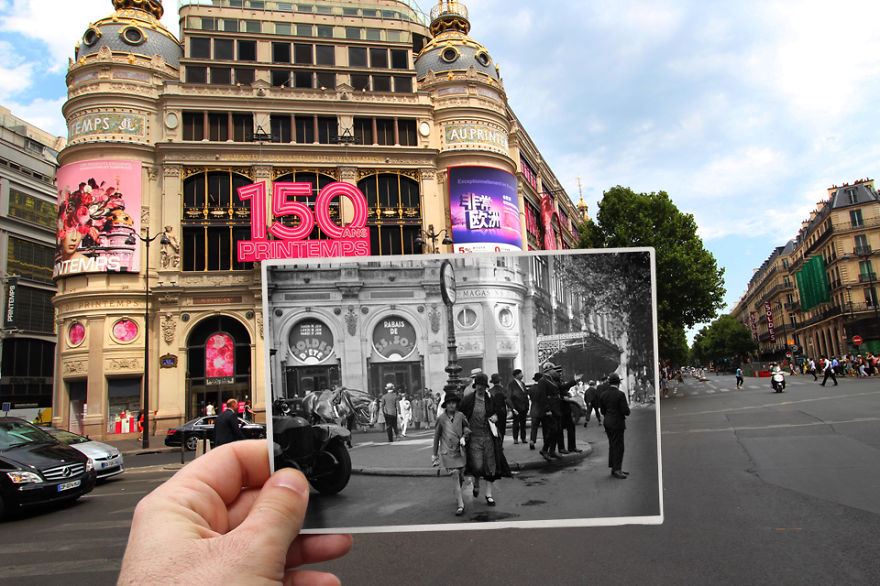 Συνδύασε παλιές και καινούργιες φωτογραφίες του Παρισιού και έφτιαξε ένα καταπληκτικό αποτέλεσμα! - Εικόνα 10