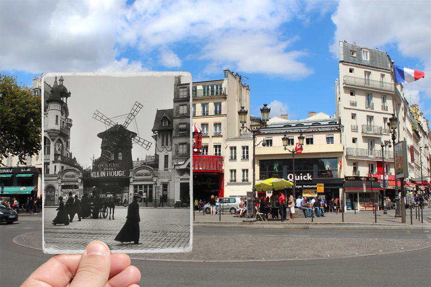 Συνδύασε παλιές και καινούργιες φωτογραφίες του Παρισιού και έφτιαξε ένα καταπληκτικό αποτέλεσμα! - Εικόνα 11