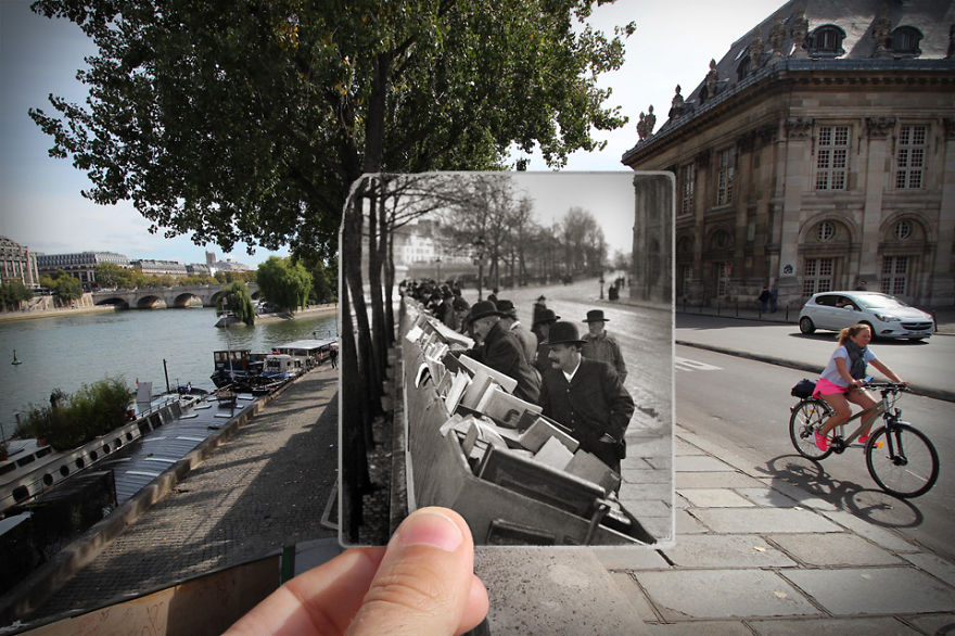 Συνδύασε παλιές και καινούργιες φωτογραφίες του Παρισιού και έφτιαξε ένα καταπληκτικό αποτέλεσμα! - Εικόνα 15