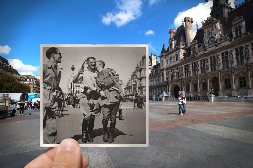 Συνδύασε παλιές και καινούργιες φωτογραφίες του Παρισιού και έφτιαξε ένα καταπληκτικό αποτέλεσμα! - Εικόνα 3