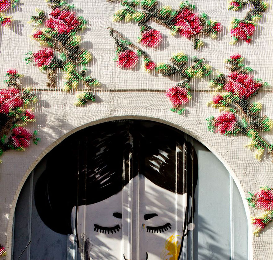 Η τέχνη του πλεξίματος στους δρόμους της Μαδρίτης απο τον Raquel Rodrigo - Εικόνα 5