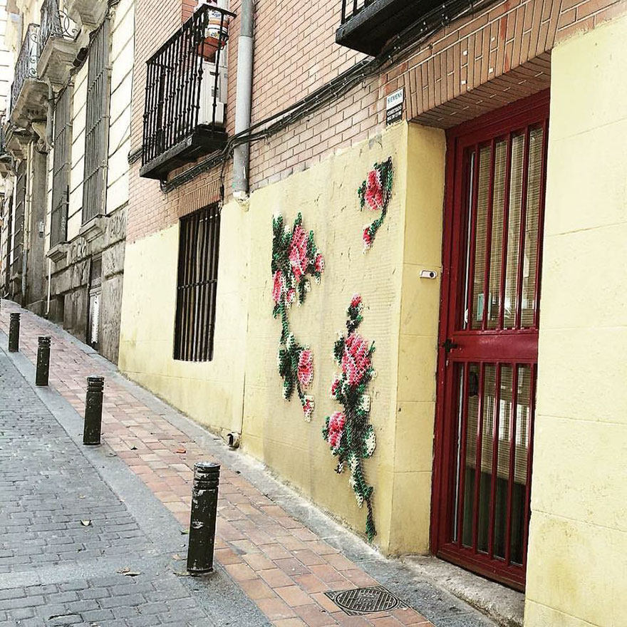 Η τέχνη του πλεξίματος στους δρόμους της Μαδρίτης απο τον Raquel Rodrigo - Εικόνα 6