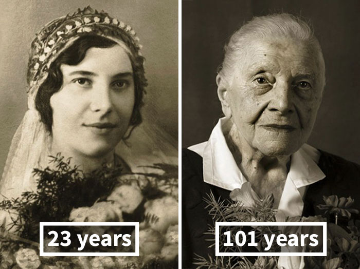 Τότε και Σήμερα Άνδρες και Γυναίκες φωτογραφίζονται στα 100 τους χρόνια! - Εικόνα 