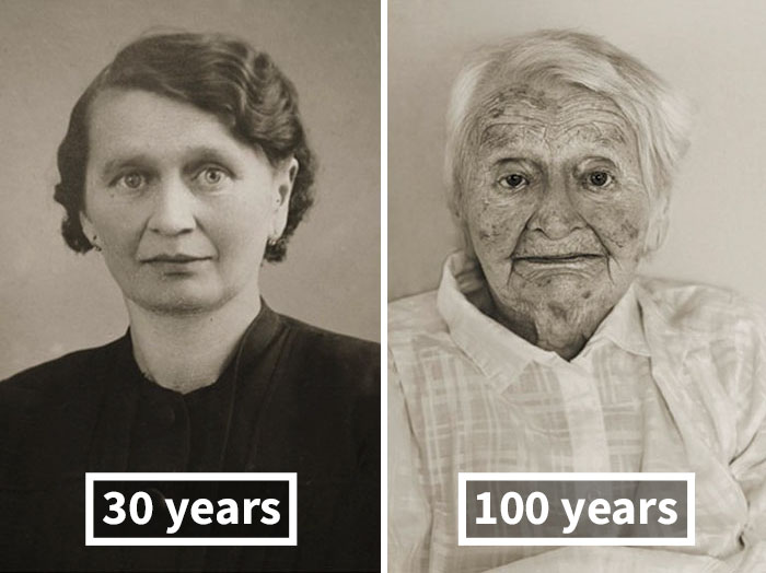 Τότε και Σήμερα Άνδρες και Γυναίκες φωτογραφίζονται στα 100 τους χρόνια! - Εικόνα 1