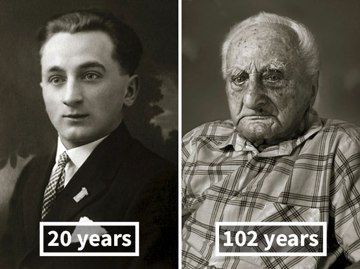 Τότε και Σήμερα Άνδρες και Γυναίκες φωτογραφίζονται στα 100 τους χρόνια! - Εικόνα 11