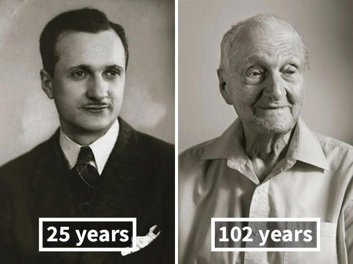 Τότε και Σήμερα Άνδρες και Γυναίκες φωτογραφίζονται στα 100 τους χρόνια! - Εικόνα 3