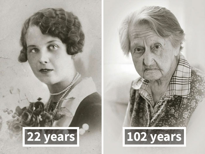 Τότε και Σήμερα Άνδρες και Γυναίκες φωτογραφίζονται στα 100 τους χρόνια! - Εικόνα 5