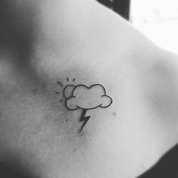 Χαριτωμένα μικρά tattoo με συννεφάκια!! - Εικόνα 1