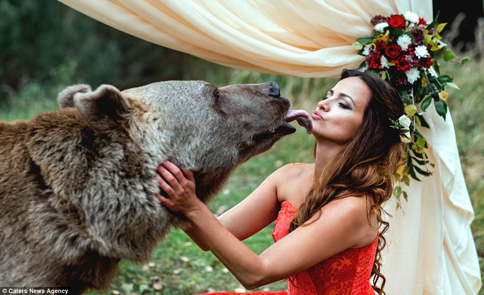 Ζευγάρι από την Ρωσία επέλεξε για κουμπάρο τους μια αρκούδα. - Εικόνα 2