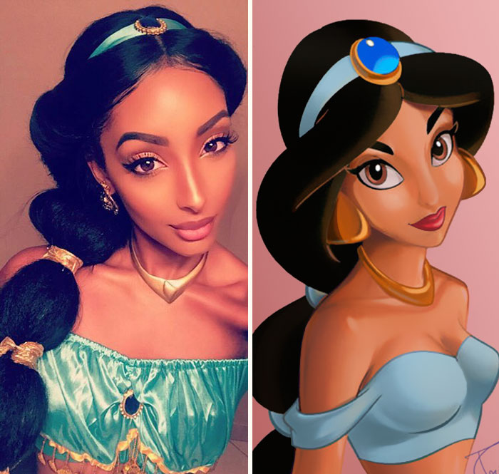 Αυτό το κορίτσι μοιάζει με πραγματική πριγκίπισσα Jasmine - Εικόνα 1