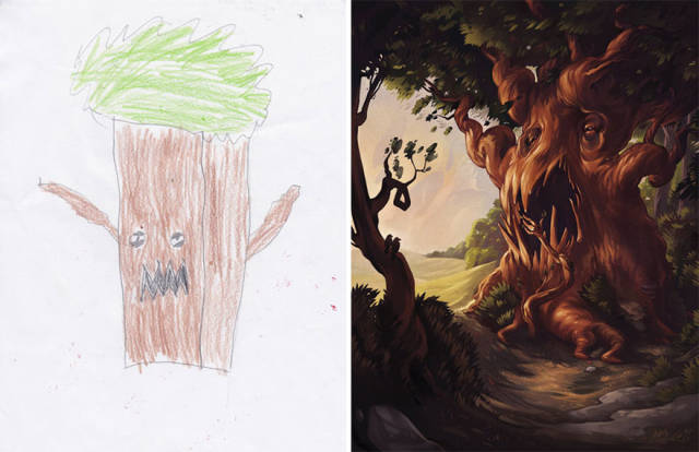 Καλλιτέχνες αναδημιούργησαν σχέδια παιδιών με τερατάκια και τα αποτέλεσμα είναι εκπληκτικό - Εικόνα 13