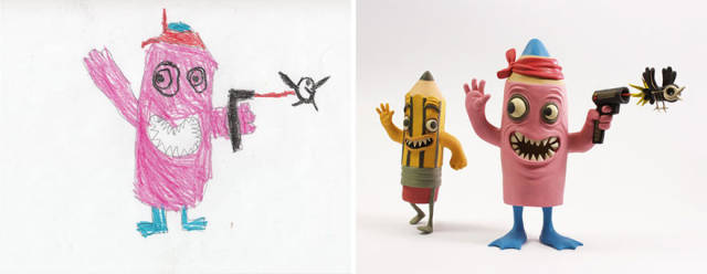 Καλλιτέχνες αναδημιούργησαν σχέδια παιδιών με τερατάκια και τα αποτέλεσμα είναι εκπληκτικό - Εικόνα 17