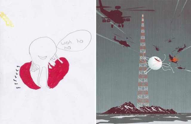 Καλλιτέχνες αναδημιούργησαν σχέδια παιδιών με τερατάκια και τα αποτέλεσμα είναι εκπληκτικό - Εικόνα 21