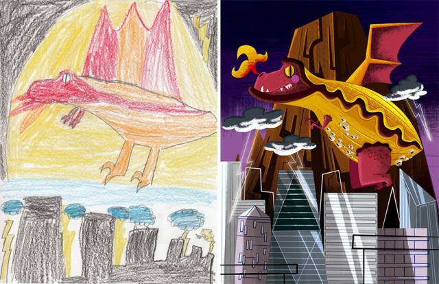Καλλιτέχνες αναδημιούργησαν σχέδια παιδιών με τερατάκια και τα αποτέλεσμα είναι εκπληκτικό - Εικόνα 23