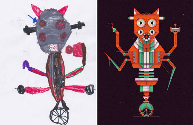 Καλλιτέχνες αναδημιούργησαν σχέδια παιδιών με τερατάκια και τα αποτέλεσμα είναι εκπληκτικό - Εικόνα 31