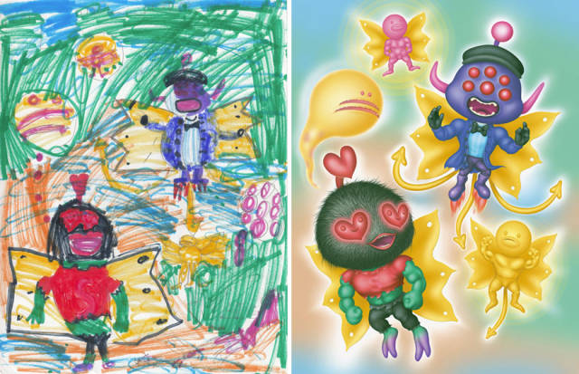 Καλλιτέχνες αναδημιούργησαν σχέδια παιδιών με τερατάκια και τα αποτέλεσμα είναι εκπληκτικό - Εικόνα 59