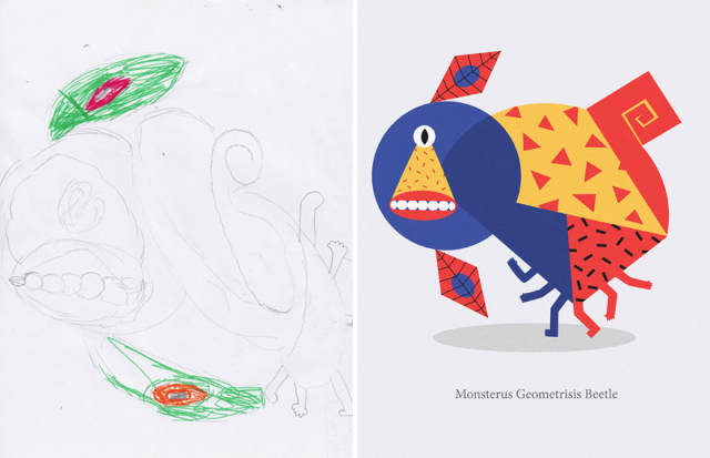 Καλλιτέχνες αναδημιούργησαν σχέδια παιδιών με τερατάκια και τα αποτέλεσμα είναι εκπληκτικό - Εικόνα 77