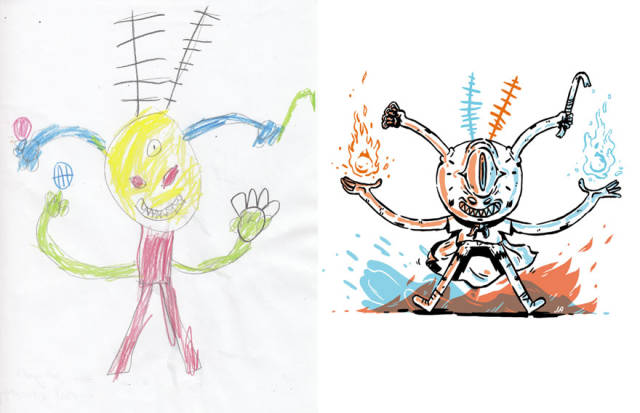 Καλλιτέχνες αναδημιούργησαν σχέδια παιδιών με τερατάκια και τα αποτέλεσμα είναι εκπληκτικό - Εικόνα 89
