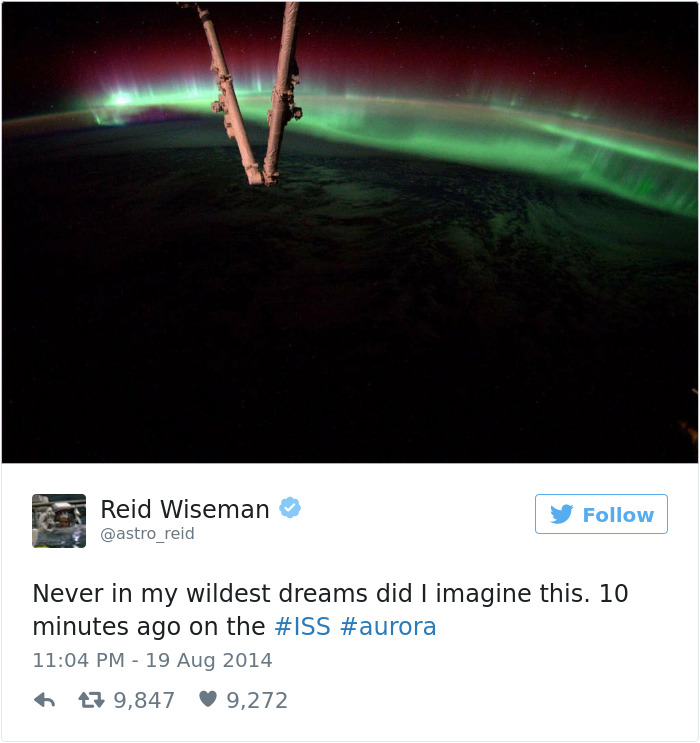 Τα tweets των αστροναυτών από το διάστημα δείχνουν ότι είναι η καλύτερη δουλειά στον κόσμο - Εικόνα 1