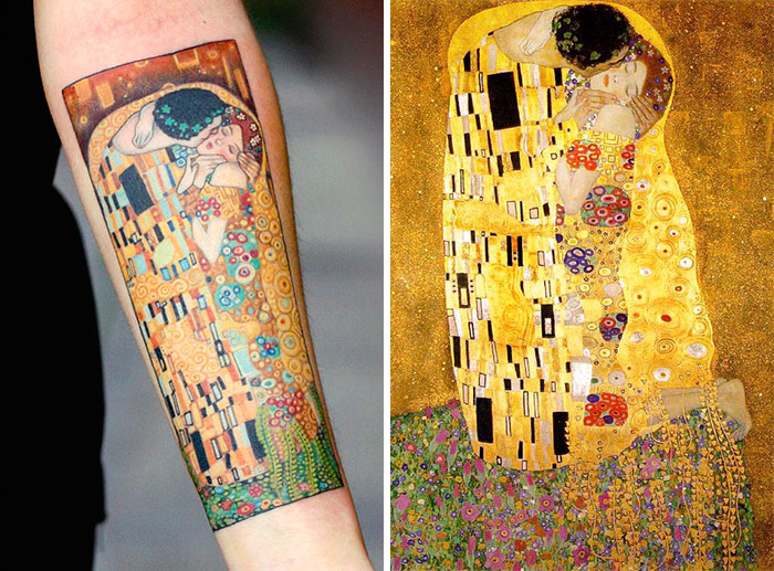 Πανέμορφα τατουάζ εμπνευσμένα από τους πίνακες του Gustav Klimt  - Εικόνα 3